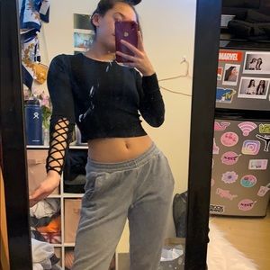 topshop black top !!